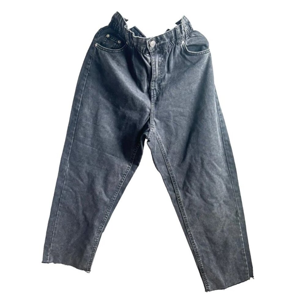 Bershka Jeans Size 28 Super Baggy Black